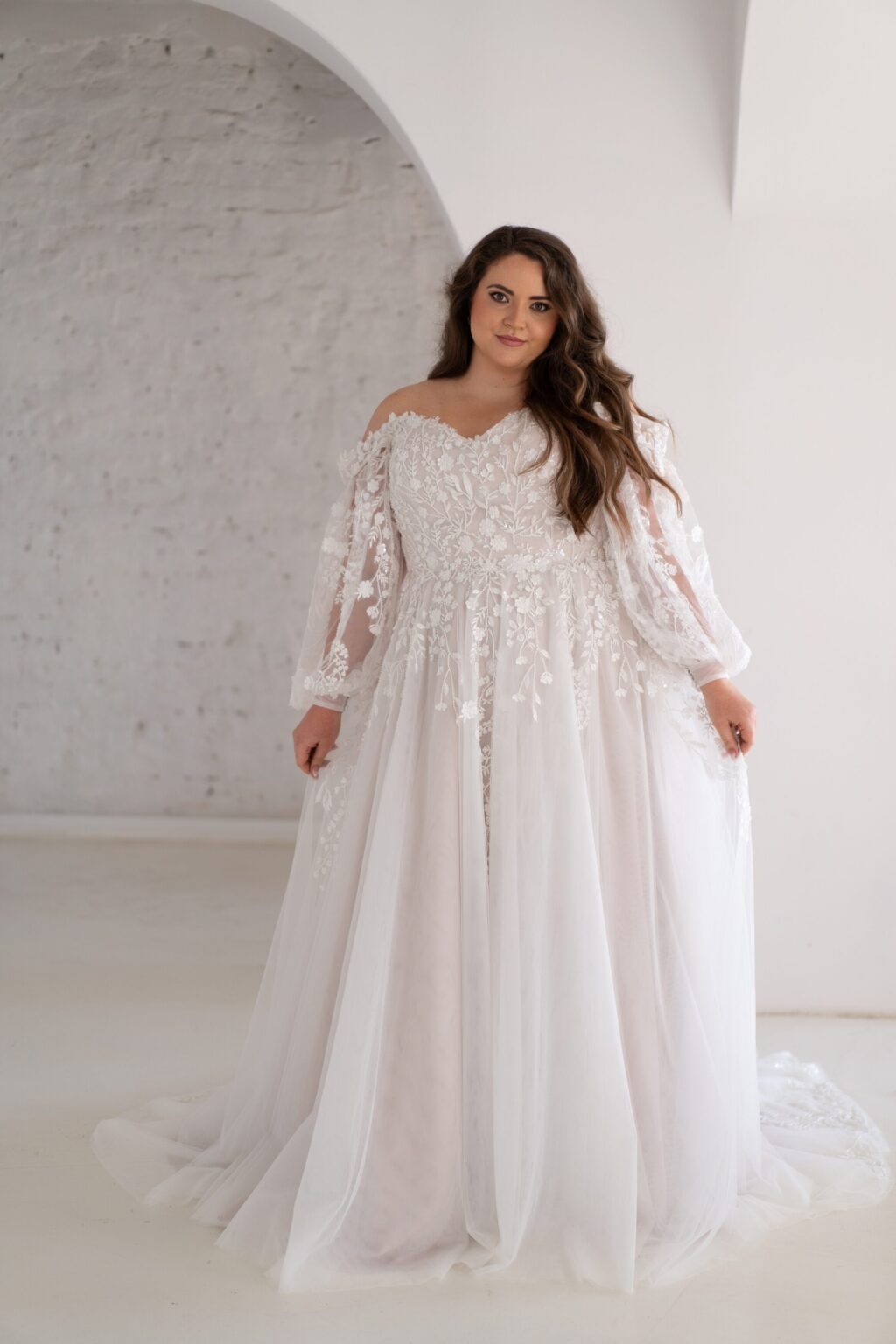 Das Brautkleid Amira vom Hersteller La Sabina, im Brautmodengeschäft Die Braut in Mannheim