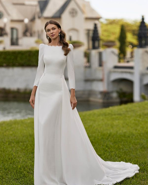 Das Brautkleid Eddie vom Hersteller Rosa Clara, im Brautmodengeschäft Die Braut in Mannheim