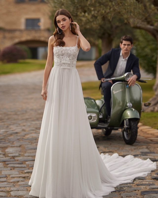 Das Brautkleid Goia vom Hersteller Rosa Clara, im Brautmodengeschäft Die Braut in Mannheim