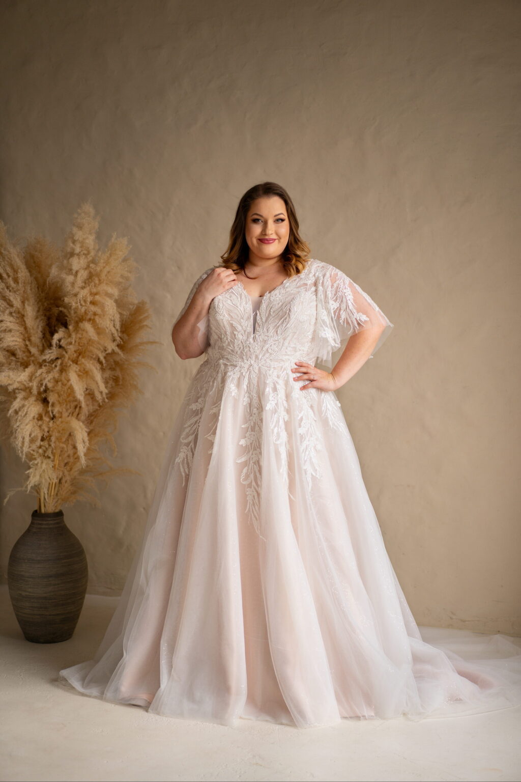 Das Brautkleid Ines vom Hersteller La Sabina, im Brautmodengeschäft Die Braut in Mannheim