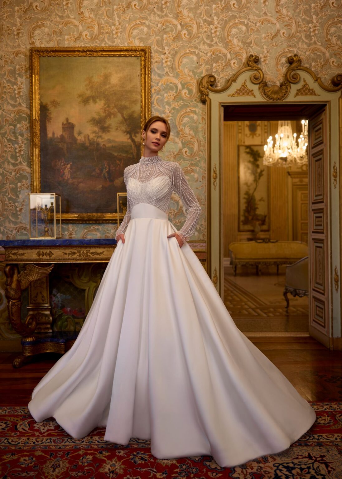 Das Brautkleid Innocenta vom Hersteller Randy Fenoli, im Brautmodengeschäft Die Braut in Mannheim