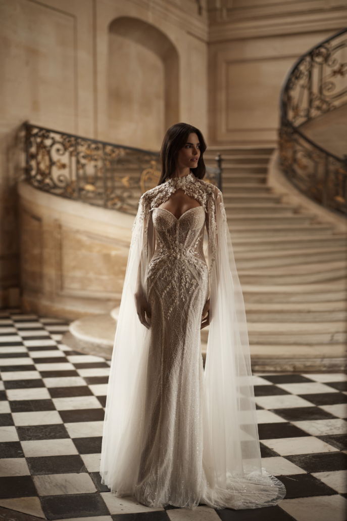 Das Brautkleid Kara vom Hersteller Milla Nova, im Brautmodengeschäft Die Braut in Mannheim