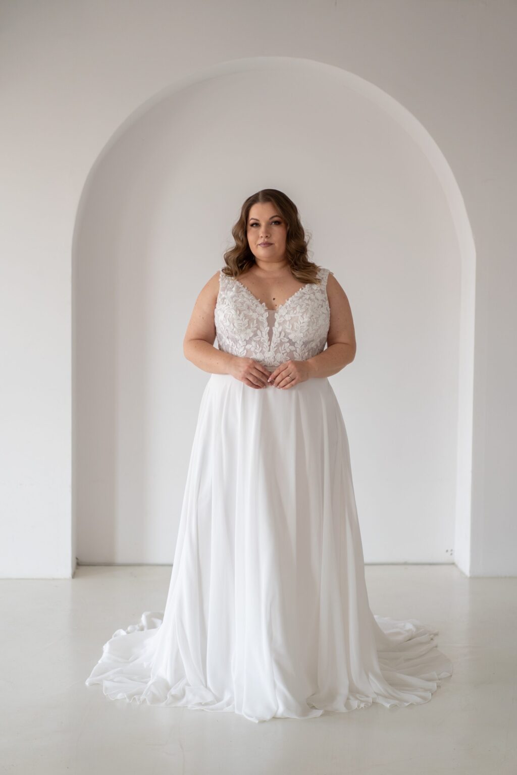 Das Brautkleid Lia vom Hersteller La Sabina, im Brautmodengeschäft Die Braut in Mannheim