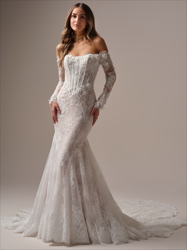 Das Brautkleid Takera vom Hersteller Maggie Sottero, im Brautmodengeschäft Die Braut in Mannheim