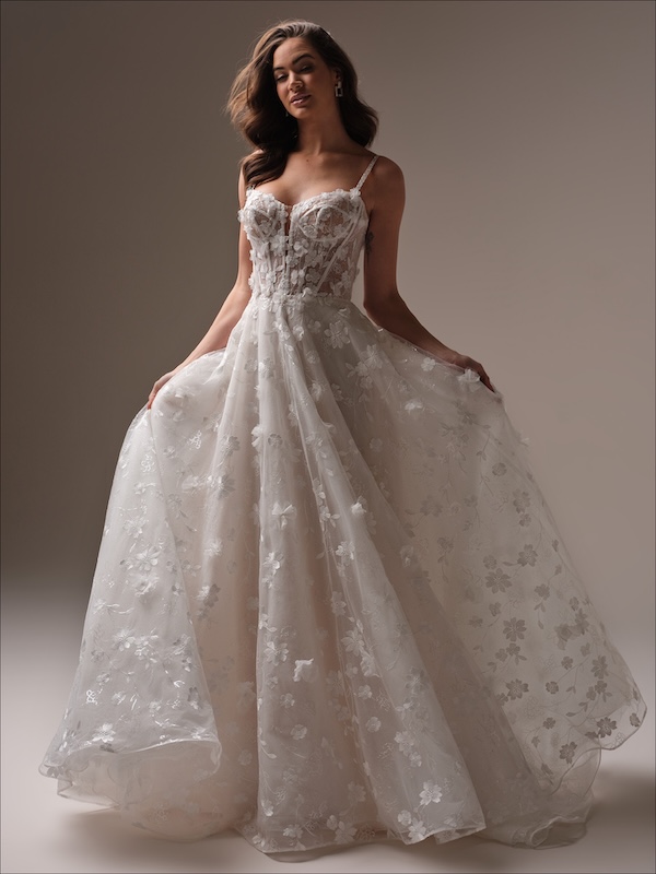 Das Brautkleid Wallis vom Hersteller Maggie Sottero, im Brautmodengeschäft Die Braut in Mannheim