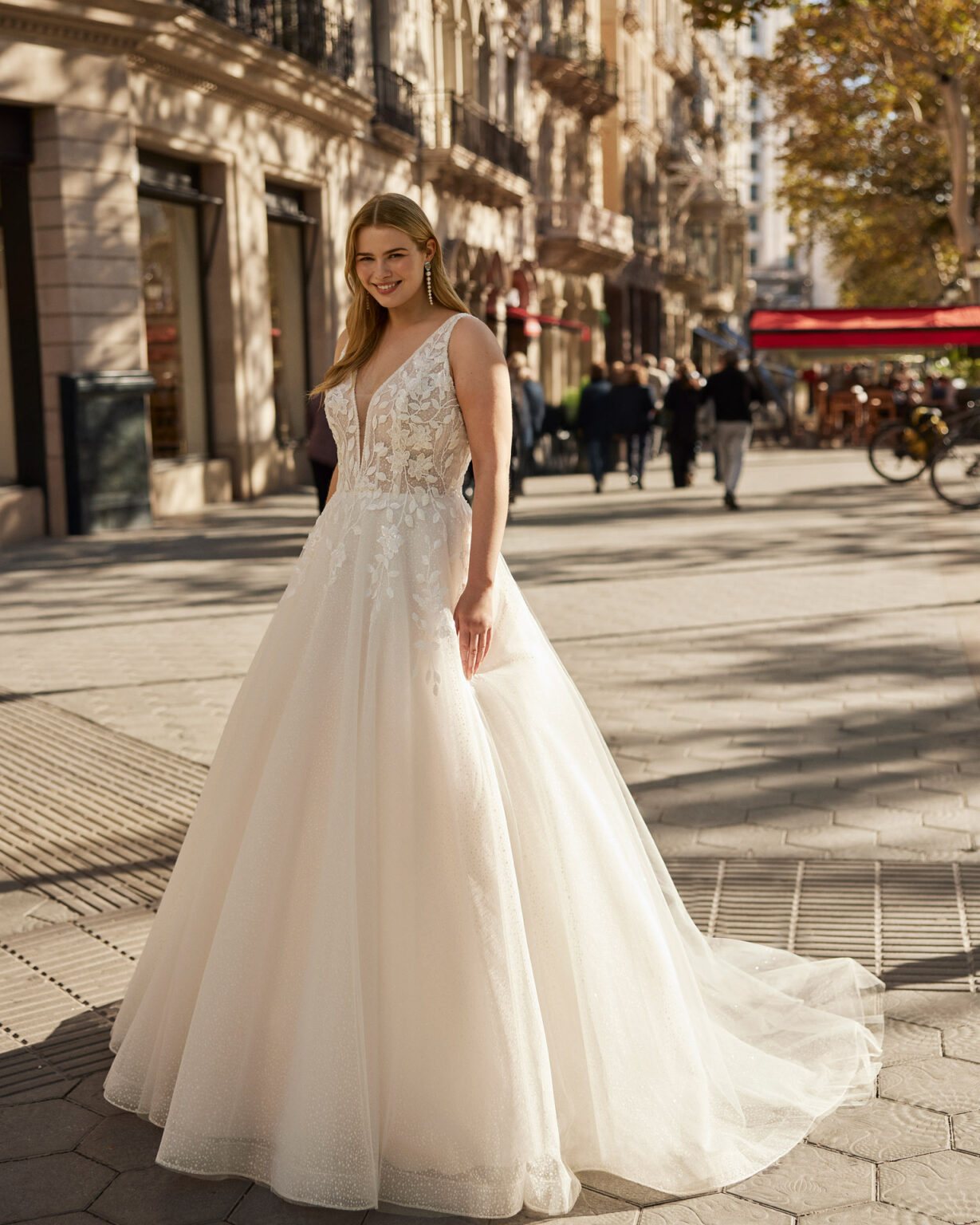 Das Brautkleid Wendra vom Hersteller Martha Blanc, im Brautmodengeschäft Die Braut in Mannheim