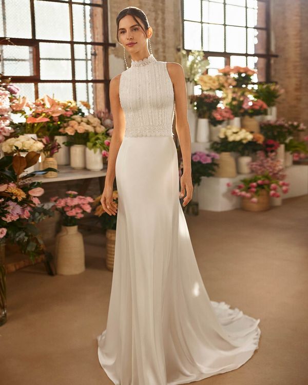 Das Brautkleid Xandro vom Hersteller Rosa Clara, im Brautmodengeschäft Die Braut in Mannheim